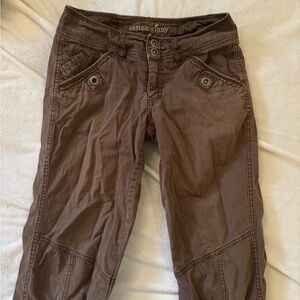 Cotton Ginny Women's Cropped Pants - Brown